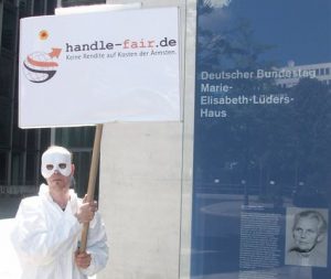 handle fair.: Marie-Elisabeth-Lüders-Haus (Demonstration)
